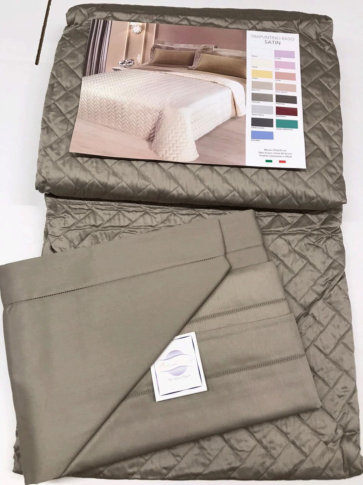 Completo Lenzuola Matrimoniale Botticelli Home Satin in Raso di Cotone in Set di lenzuola e federe Collezione Casa - Trebisacce, commercioVirtuoso.it