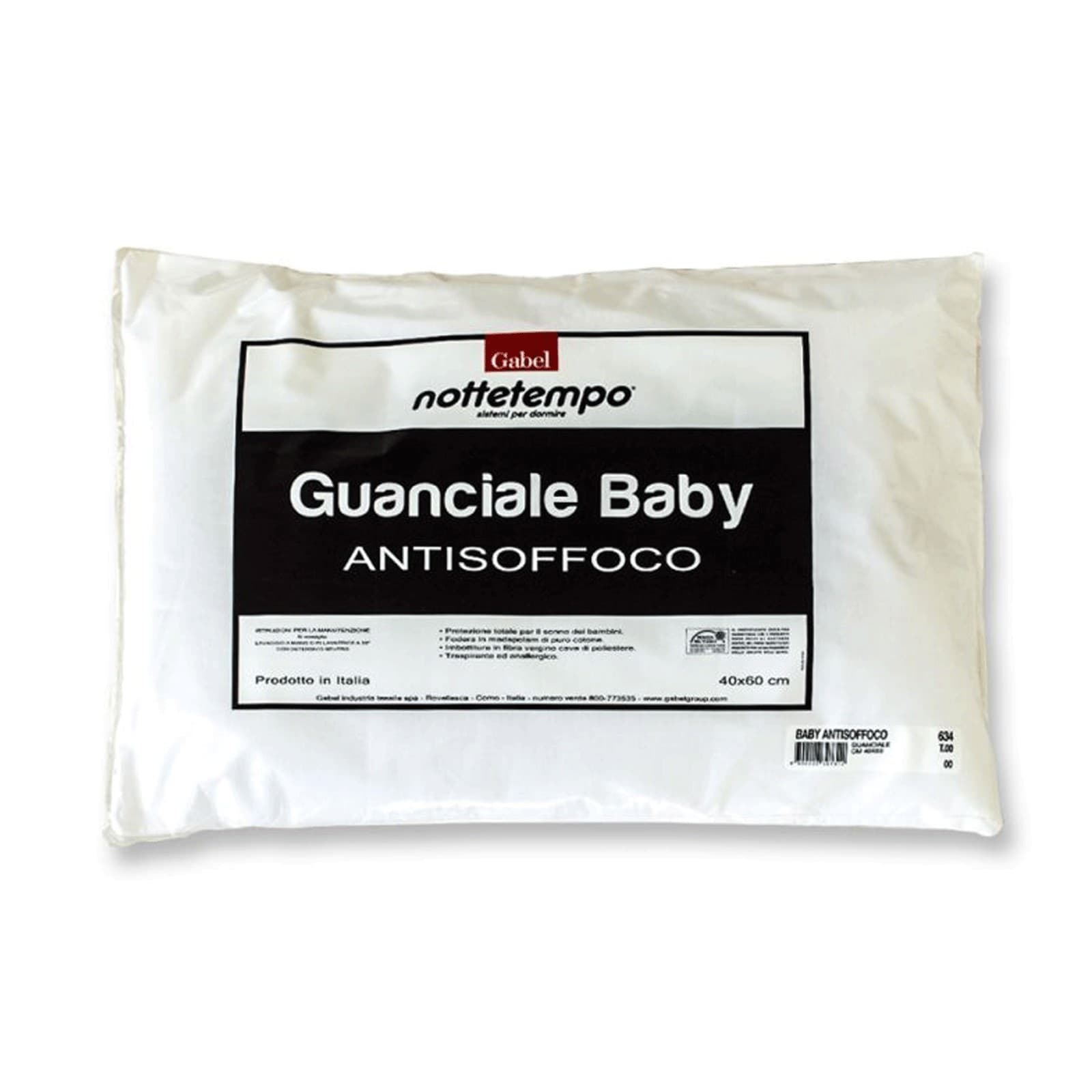 Guanciale Baby Gabel Antisoffoco 40x60 cm in Cuscini di sostegno per neonati Collezione Casa - Trebisacce, commercioVirtuoso.it
