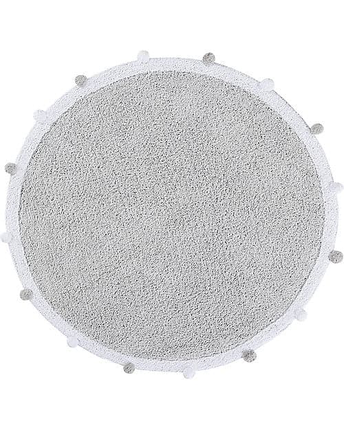 Tappeto Tondo Lavabile Bubbly - Grigio Chiaro - 120 cm diametro Lorena Canals