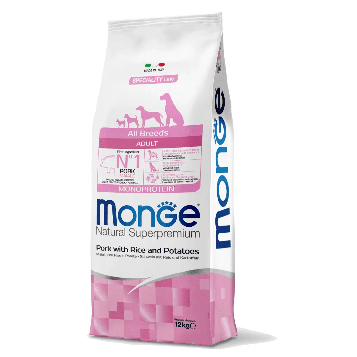 Monge Speciality Line Monoprotein secco Cani Adulti maiale riso e patate in Secco 101 Market - Poggibonsi, commercioVirtuoso.it