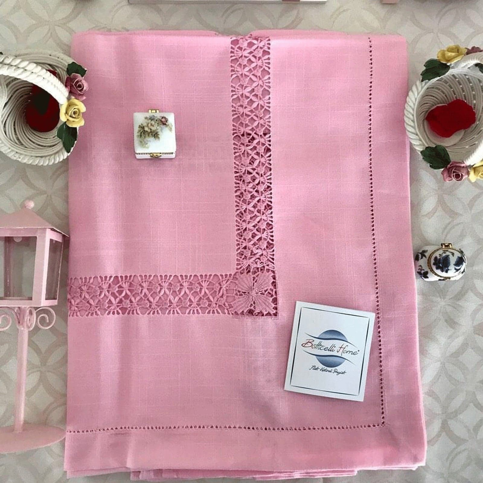 Servizio da Tavola Botticelli Home X 6 Persone in Misto Lino Ricamato a Mano Colors in Tovaglie Collezione Casa - Trebisacce, commercioVirtuoso.it
