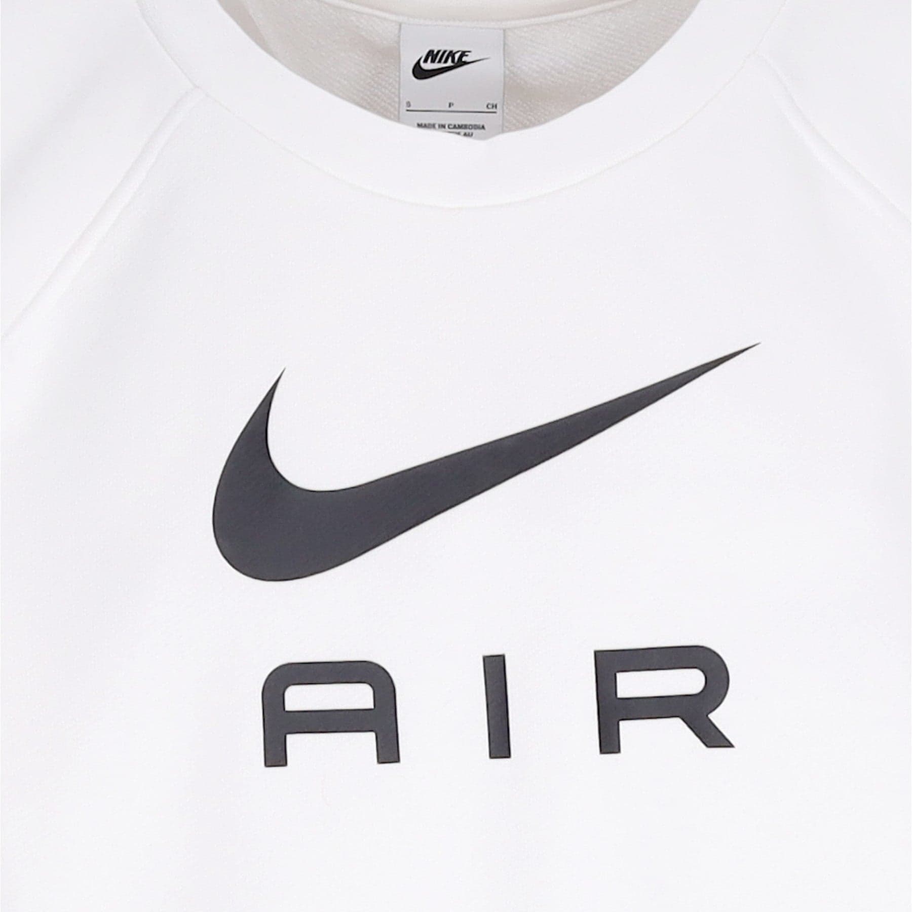 Nike Felpa Leggera Girocollo Uomo Sportswear Air French Terry Crew White/black da uomo in Felpe senza cappuccio Drestige - Casamassima, commercioVirtuoso.it