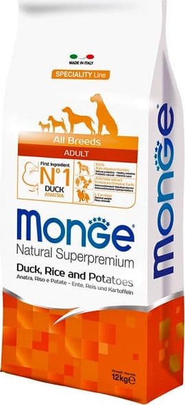 Monge Speciality Line Monoprotein secco Cani Adulti anatra riso e patate in Secco 101 Market - Poggibonsi, commercioVirtuoso.it