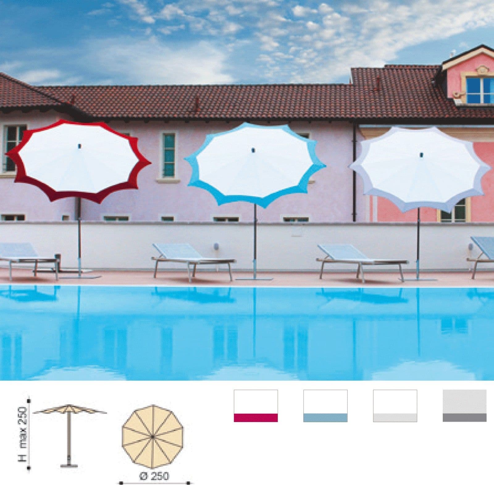 Ombrellone di Design Vari Colori Star Maffei in Ombrelloni Collezione Casa - Trebisacce, commercioVirtuoso.it