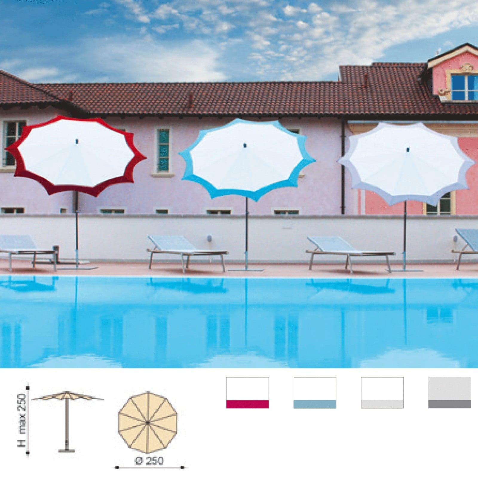 Ombrellone di Design Vari Colori Star Maffei in Ombrelloni Collezione Casa - Trebisacce, commercioVirtuoso.it