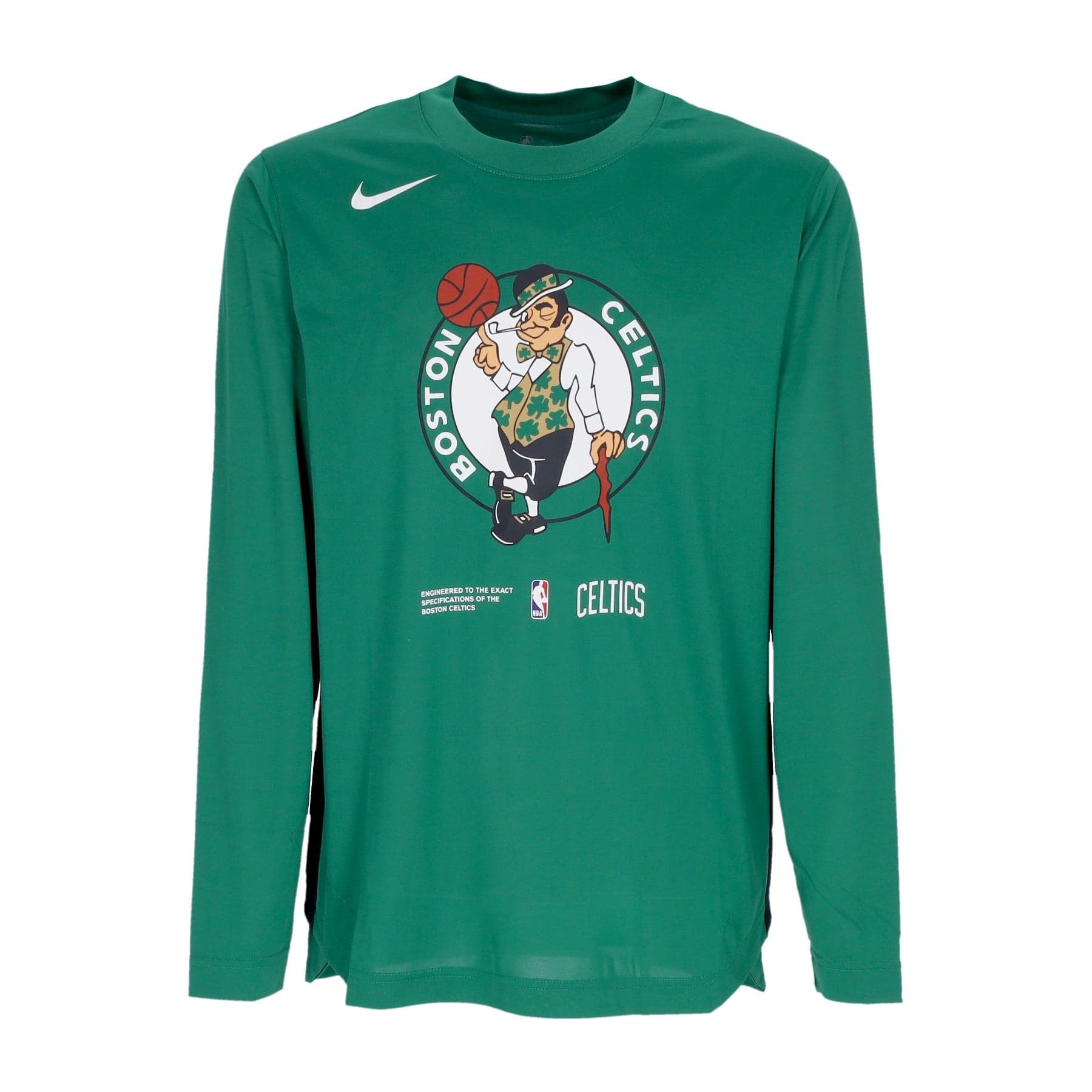 NIKE NBA Maglietta Manica Lunga Uomo Nba Dri-fit Long-sleeve Top Boscel Clover/black da uomo