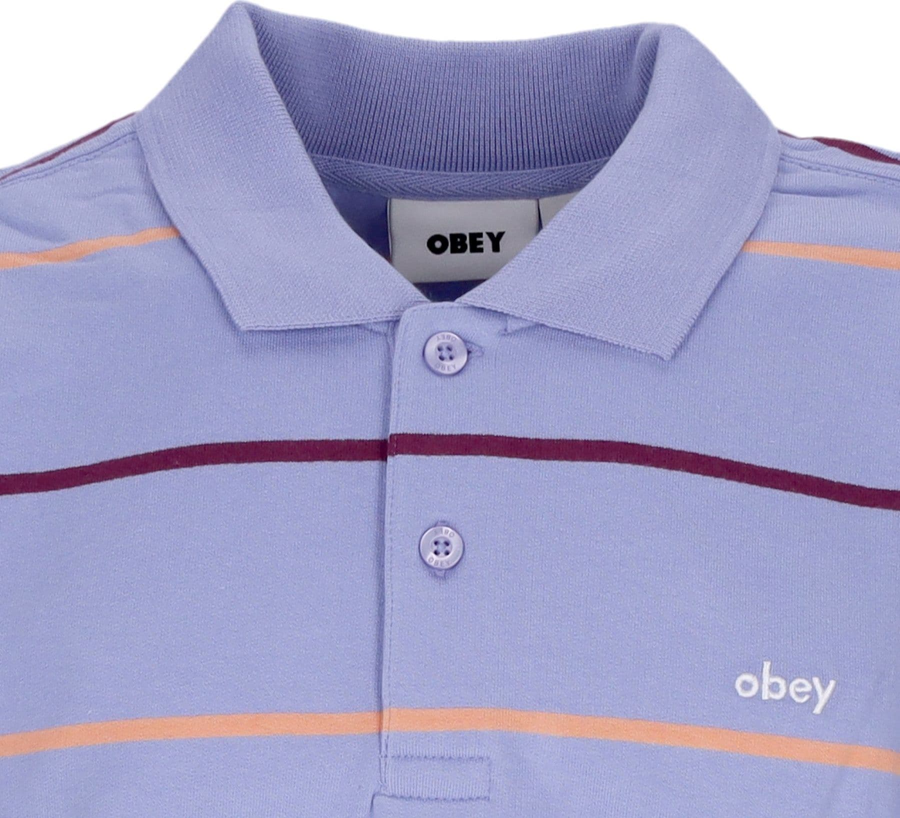 OBEY Polo Manica Lunga Uomo Complete Polo Sweatshirt Specialty Fleece Digital Violet Multi da uomo in Polo Drestige - Casamassima, commercioVirtuoso.it