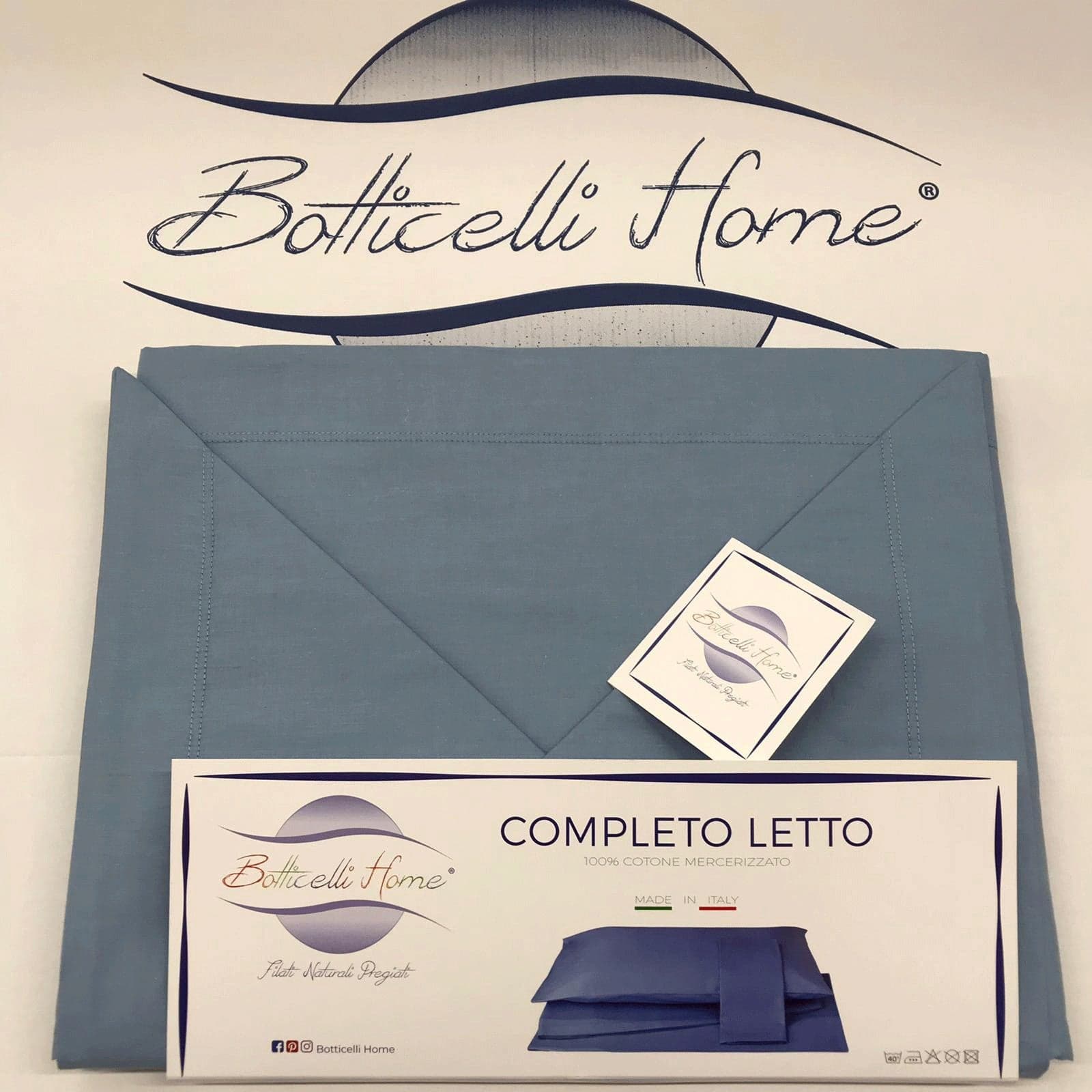 Completo Lenzuola Piazza e Mezzo Botticelli Home in 100% Puro Cotone Fullcolors in Set di lenzuola e federe Collezione Casa - Trebisacce, commercioVirtuoso.it