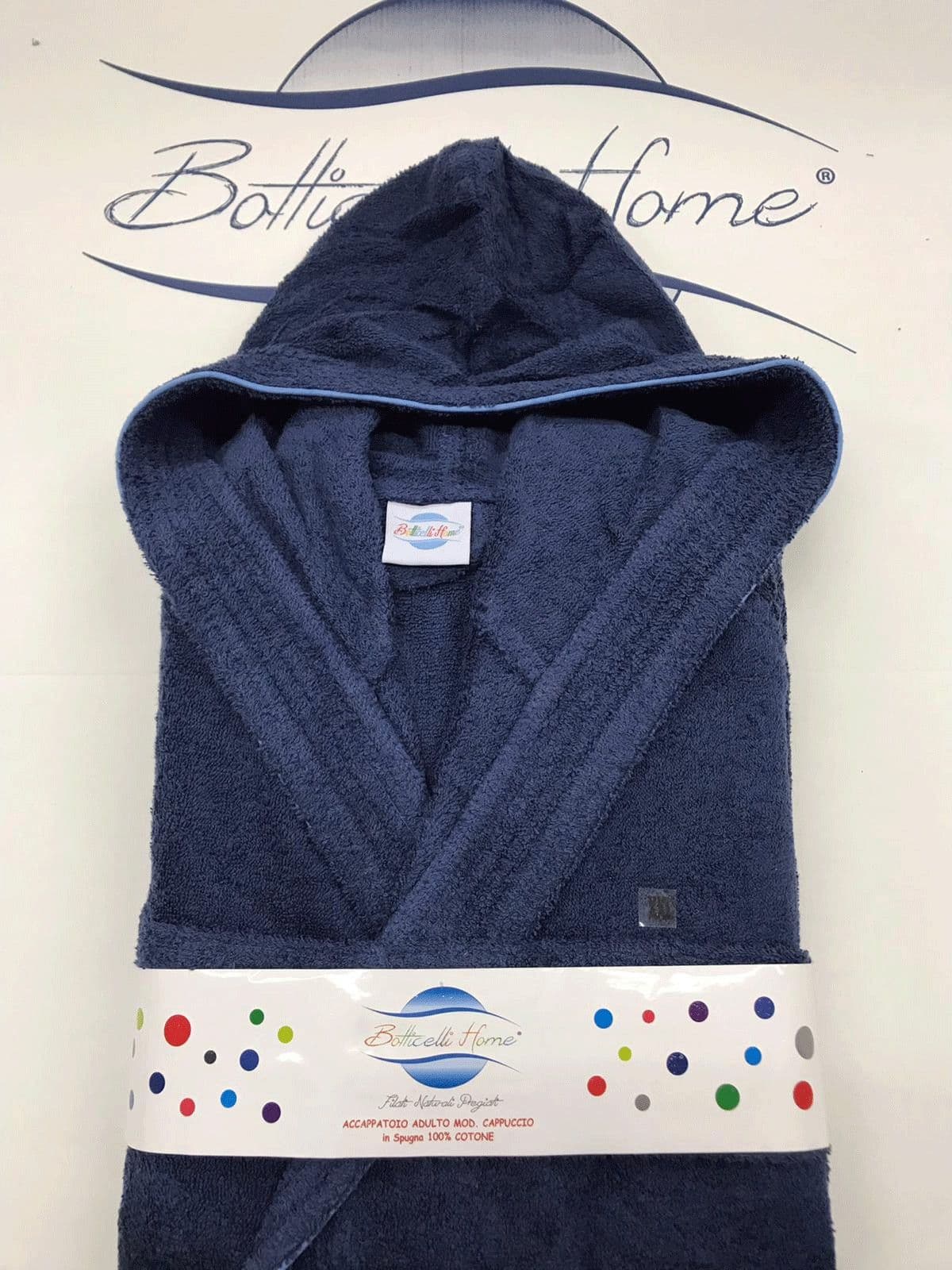 Accappatoio Unisex con Cappuccio Botticelli Home in Spugna di Puro Cotone Progress in Accappatoi Collezione Casa - Trebisacce, commercioVirtuoso.it