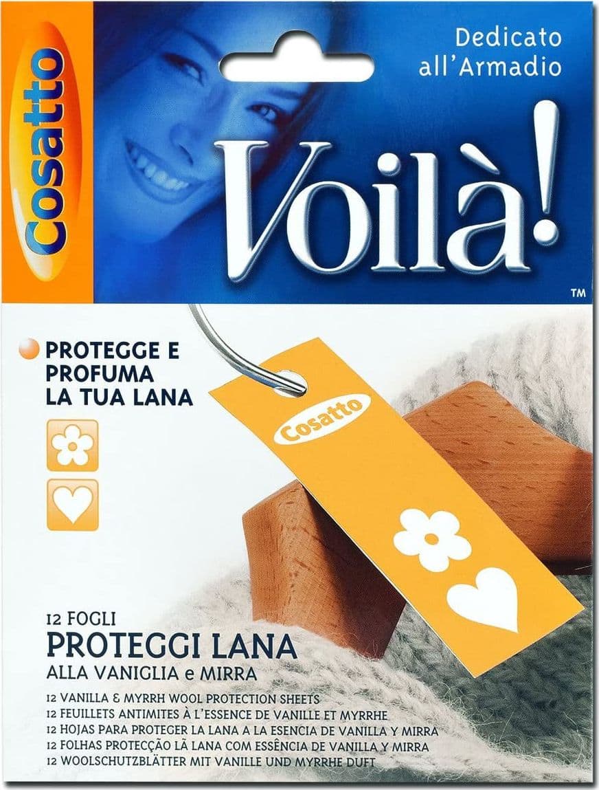 Profumatore armadio Voilà! Vaniglia E Mirra Proteggi Lana Foglietti, Cartoncino, Giallo, 11.5x0.1x4.5 cm in Carta profumata per cassetti Scontolo.net - Potenza, commercioVirtuoso.it