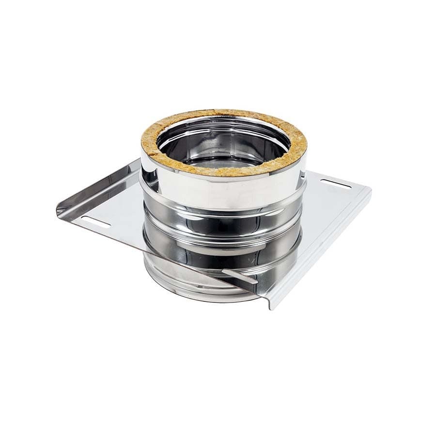 Piastra intermedia inox doppia parete Di 180 - De 230 mm
