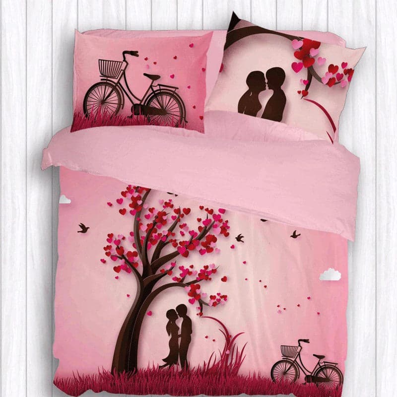 Completo Lenzuola Copriletto Matrimoniale in Stampa Digitale 4D Romantic in Set di lenzuola e federe Collezione Casa - Trebisacce, commercioVirtuoso.it