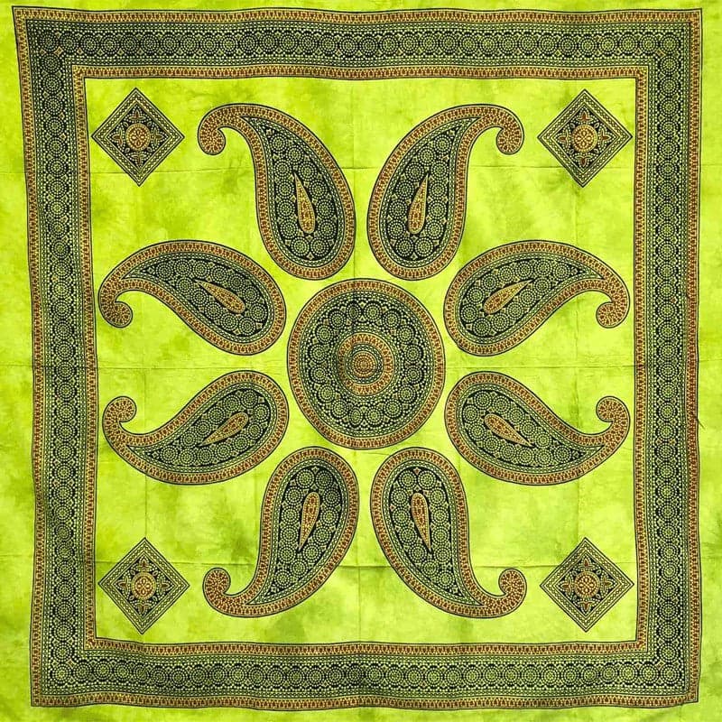 Granfoulard Copritutto in Puro Cotone con frange Sole Orientale 210x240 cm in Coperte Collezione Casa - Trebisacce, commercioVirtuoso.it