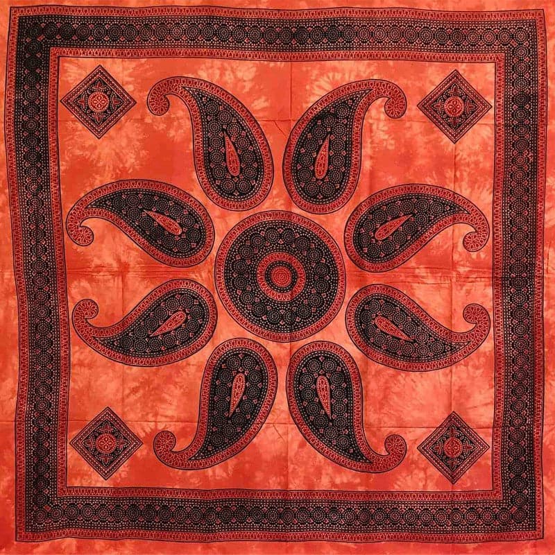 Granfoulard Copritutto in Puro Cotone con frange Sole Orientale 210x240 cm in Coperte Collezione Casa - Trebisacce, commercioVirtuoso.it