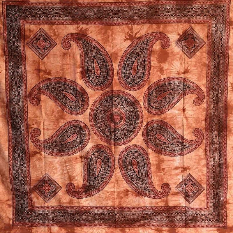 Granfoulard Copritutto in Puro Cotone con frange Sole Orientale 210x240 cm in Coperte Collezione Casa - Trebisacce, commercioVirtuoso.it