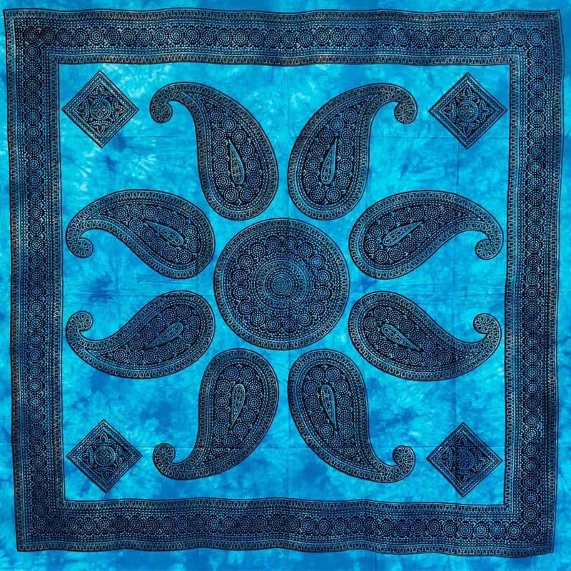 Granfoulard Copritutto in Puro Cotone con frange Sole Orientale 210x240 cm in Coperte Collezione Casa - Trebisacce, commercioVirtuoso.it