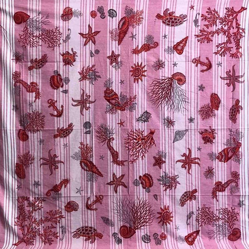 Granfoulard Copriletto in Puro Cotone Fantasia Marina 210x240 cm in Coperte Collezione Casa - Trebisacce, commercioVirtuoso.it