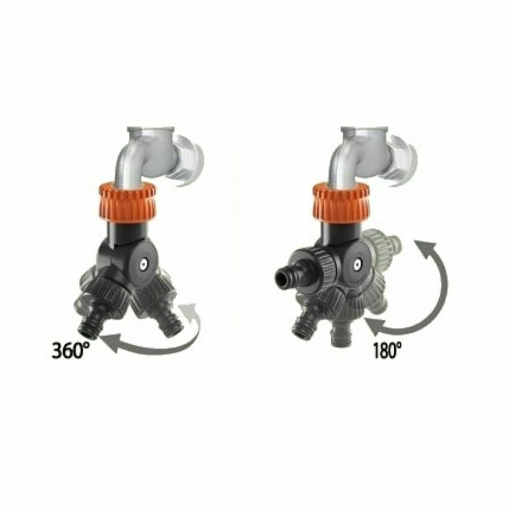CLABER 8592 PRESA A RUBINETTO SNODABILE ' – blister -- DF 6155040 in prodotto EuroStore07 - Alatri, commercioVirtuoso.it