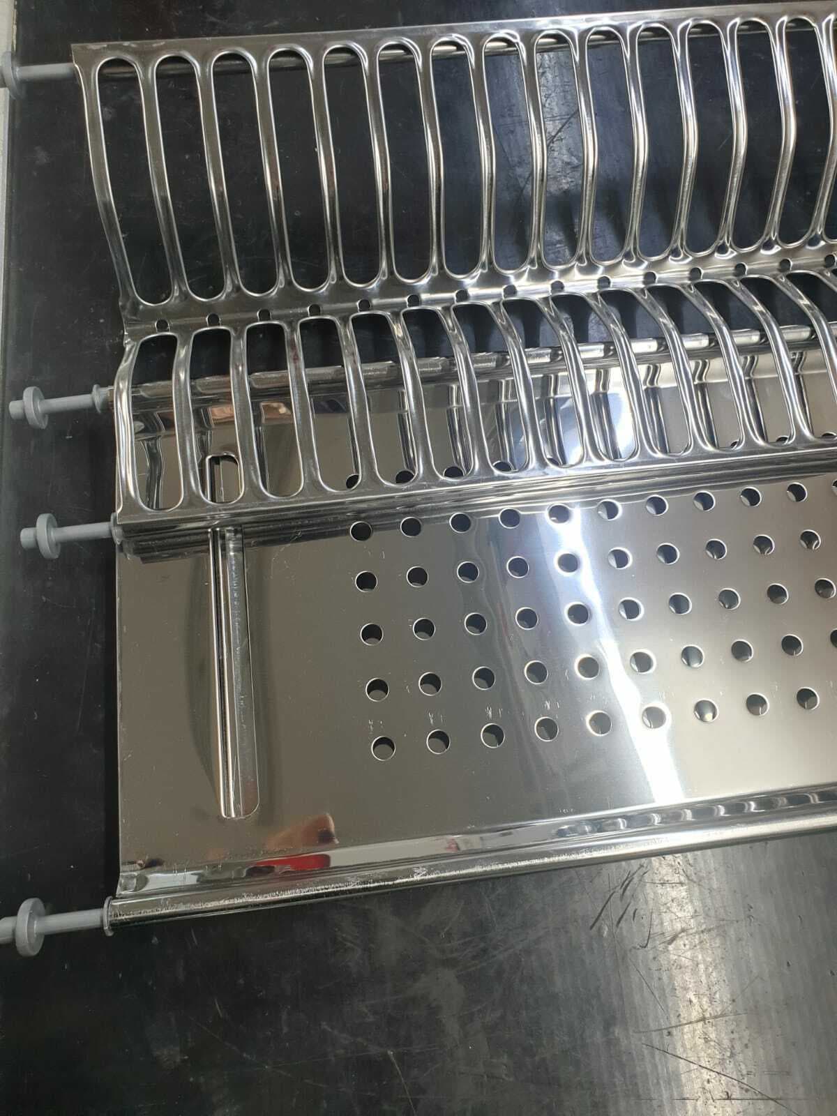 SCOLAPIATTI CM 76 ACCIAIO INOX RACCOGLIGOCCE PORTAPIATTI BICCHIERI DF 7930710 in prodotto EuroStore07 - Alatri, commercioVirtuoso.it