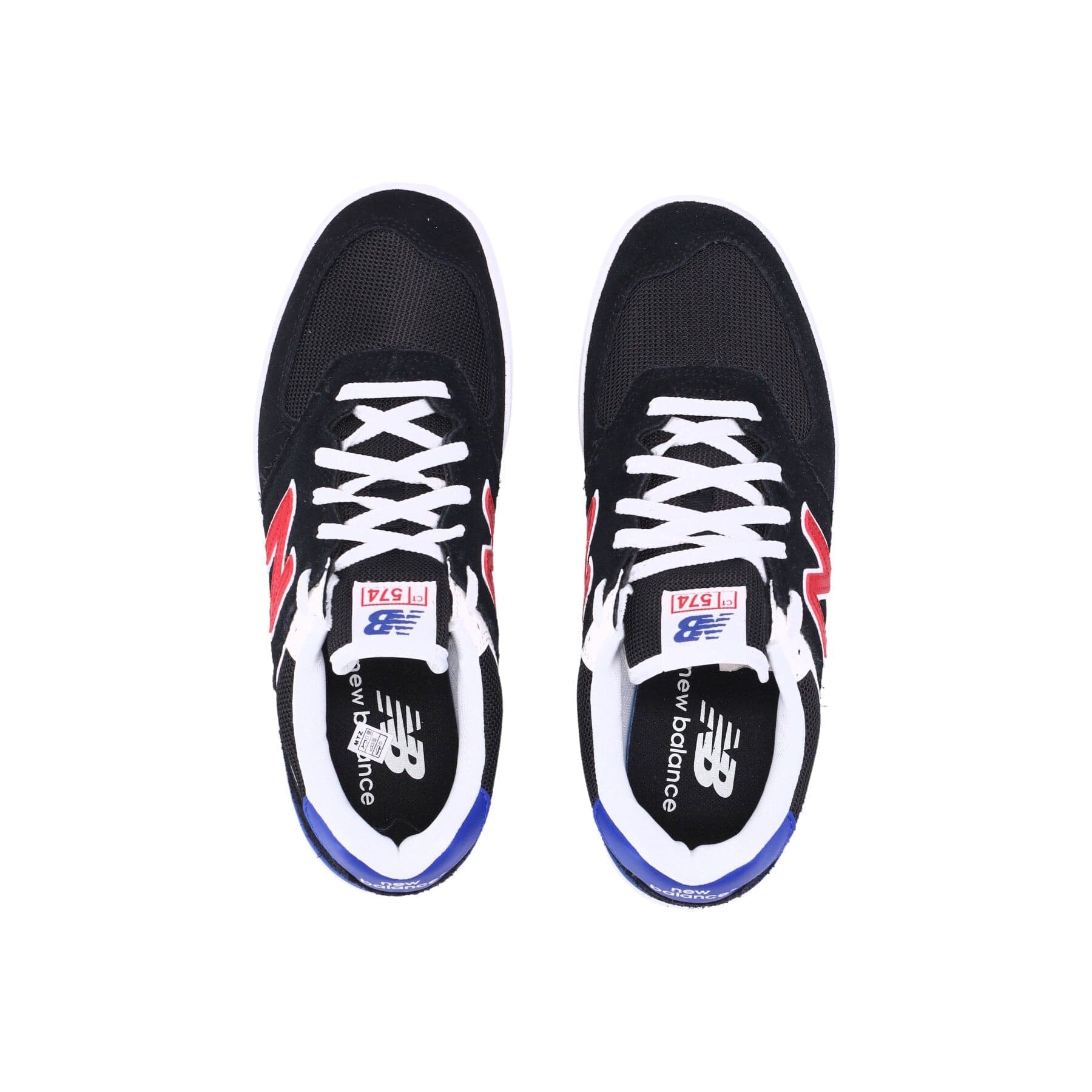 NEW BALANCE Scarpa Bassa Uomo 574 Black/red da uomo in Sneaker casual Drestige - Casamassima, commercioVirtuoso.it