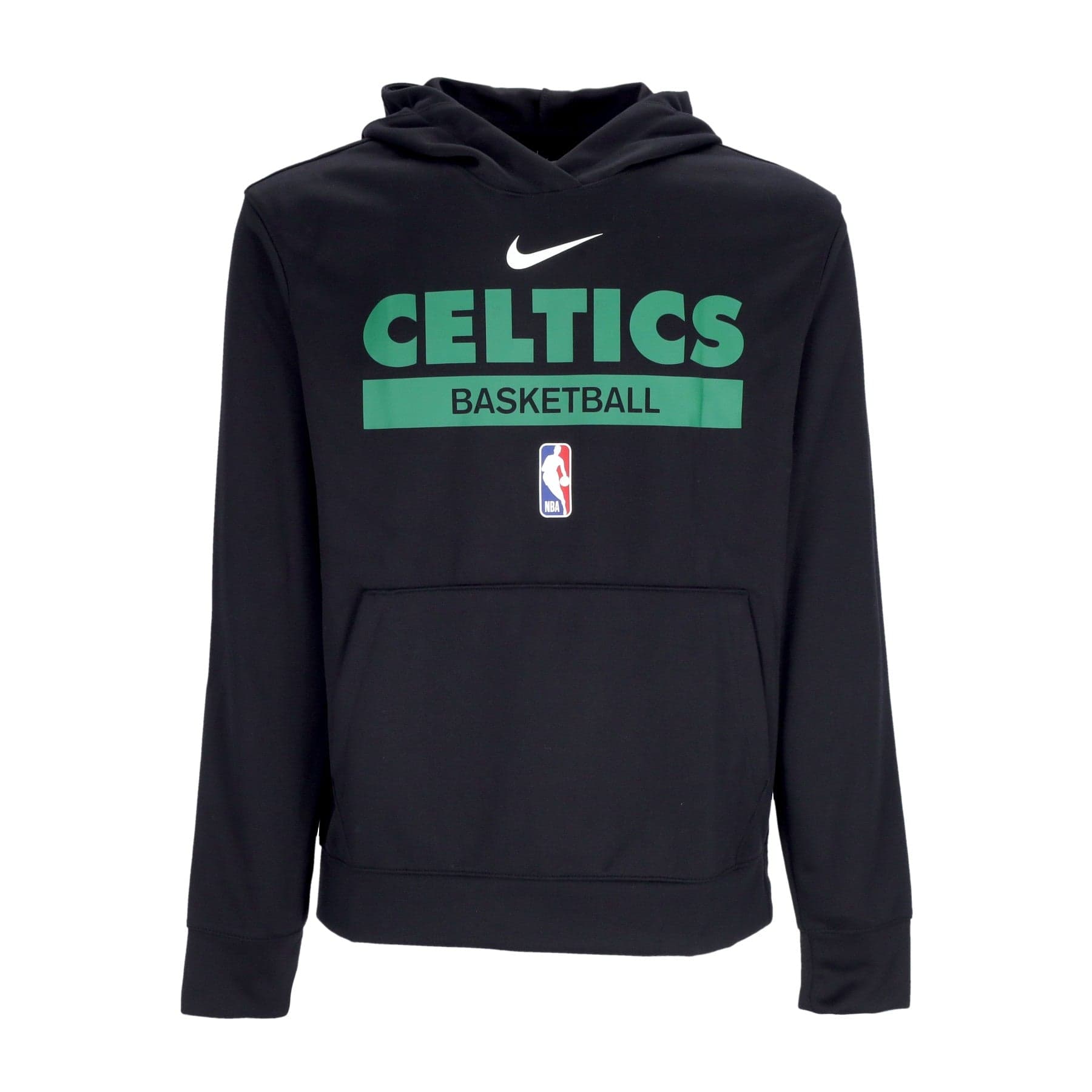 NIKE NBA Felpa Leggera Cappuccio Uomo Nba Dri Fit Spotlight Hoodie Boscel Black da uomo