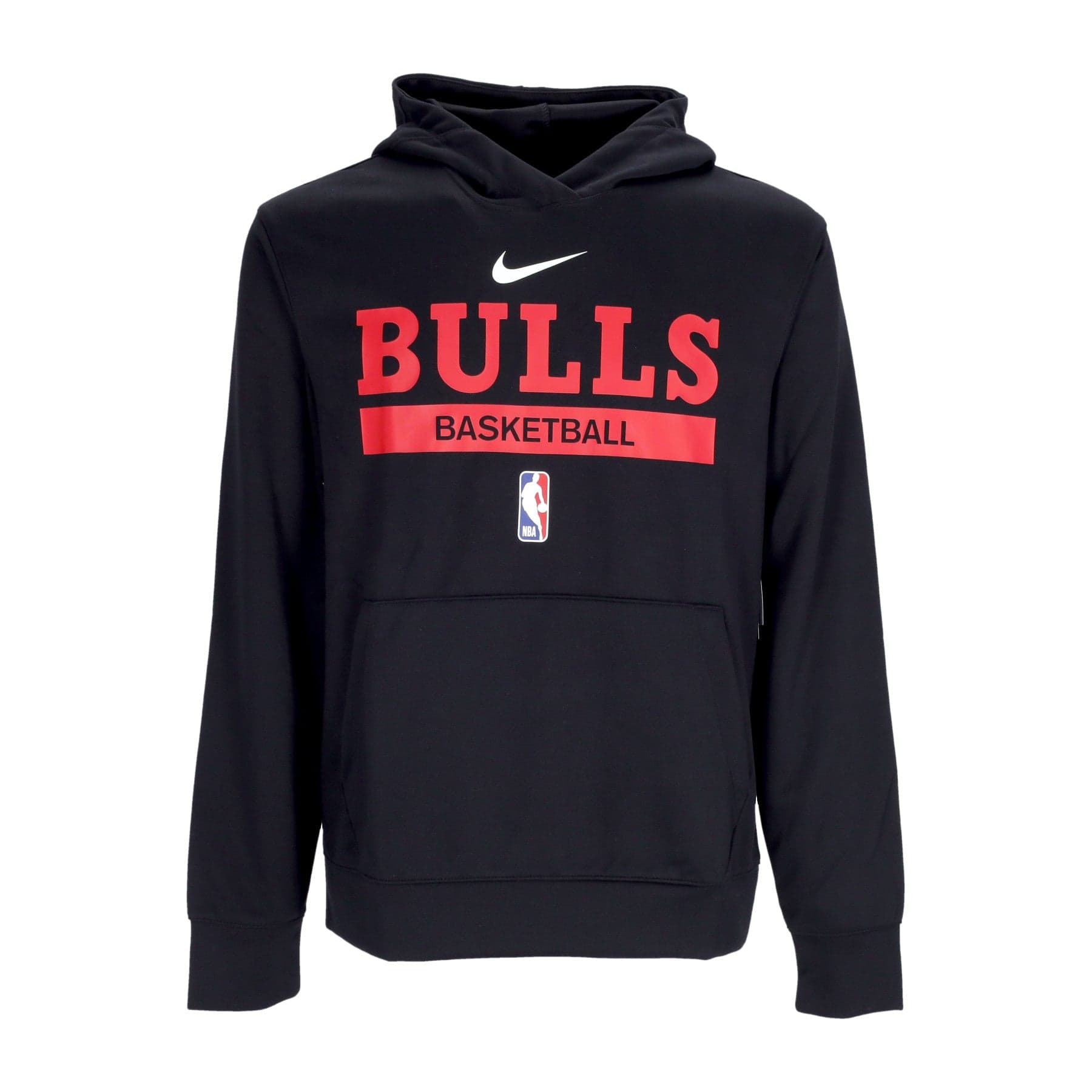 NIKE NBA Felpa Leggera Cappuccio Uomo Nba Dri Fit Spotlight Hoodie Chibul Black da uomo