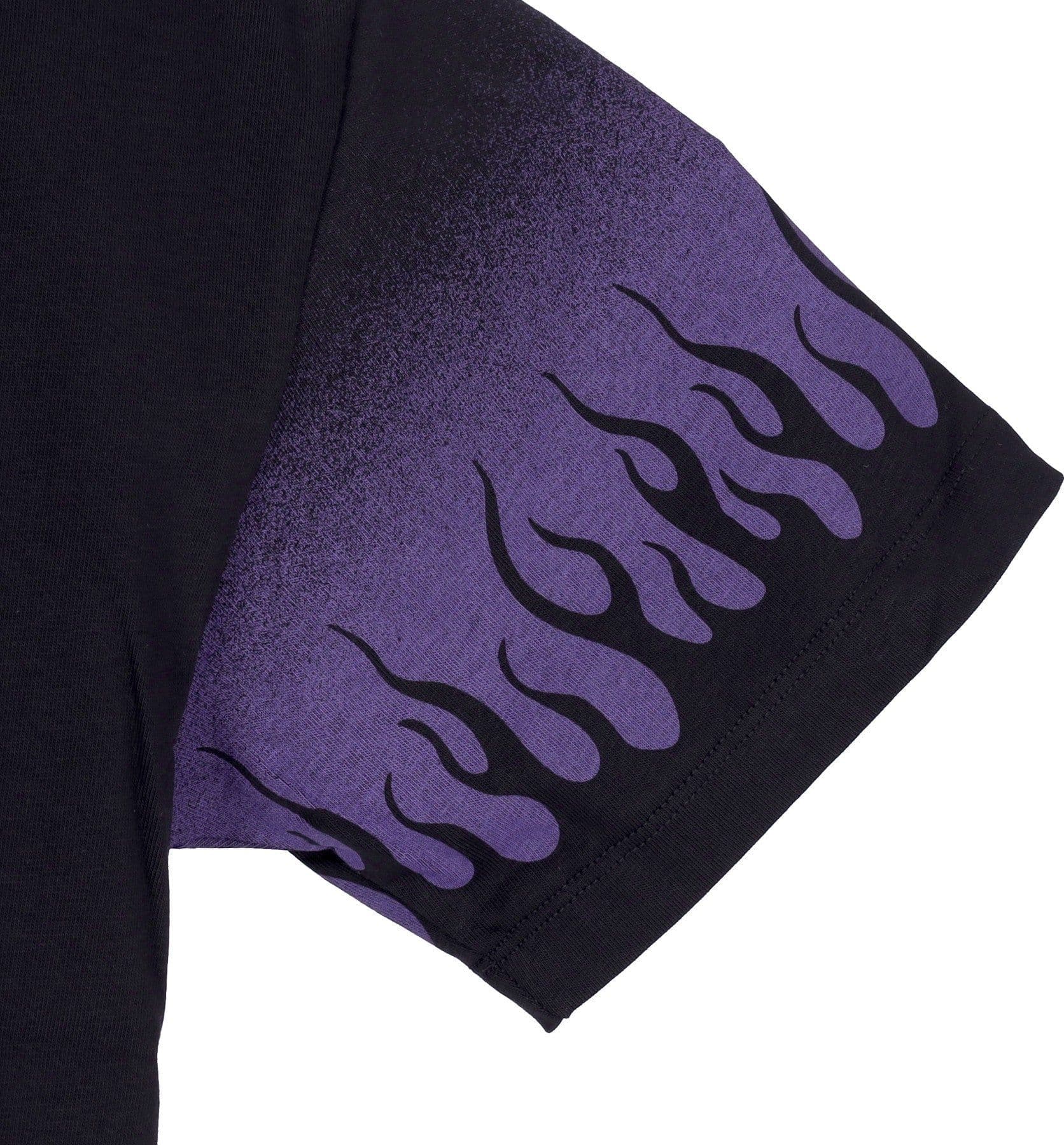 VISION OF SUPER Maglietta Uomo Negative Flames Tee Black/purple da uomo in Autocategorizzazione Drestige - Casamassima, commercioVirtuoso.it