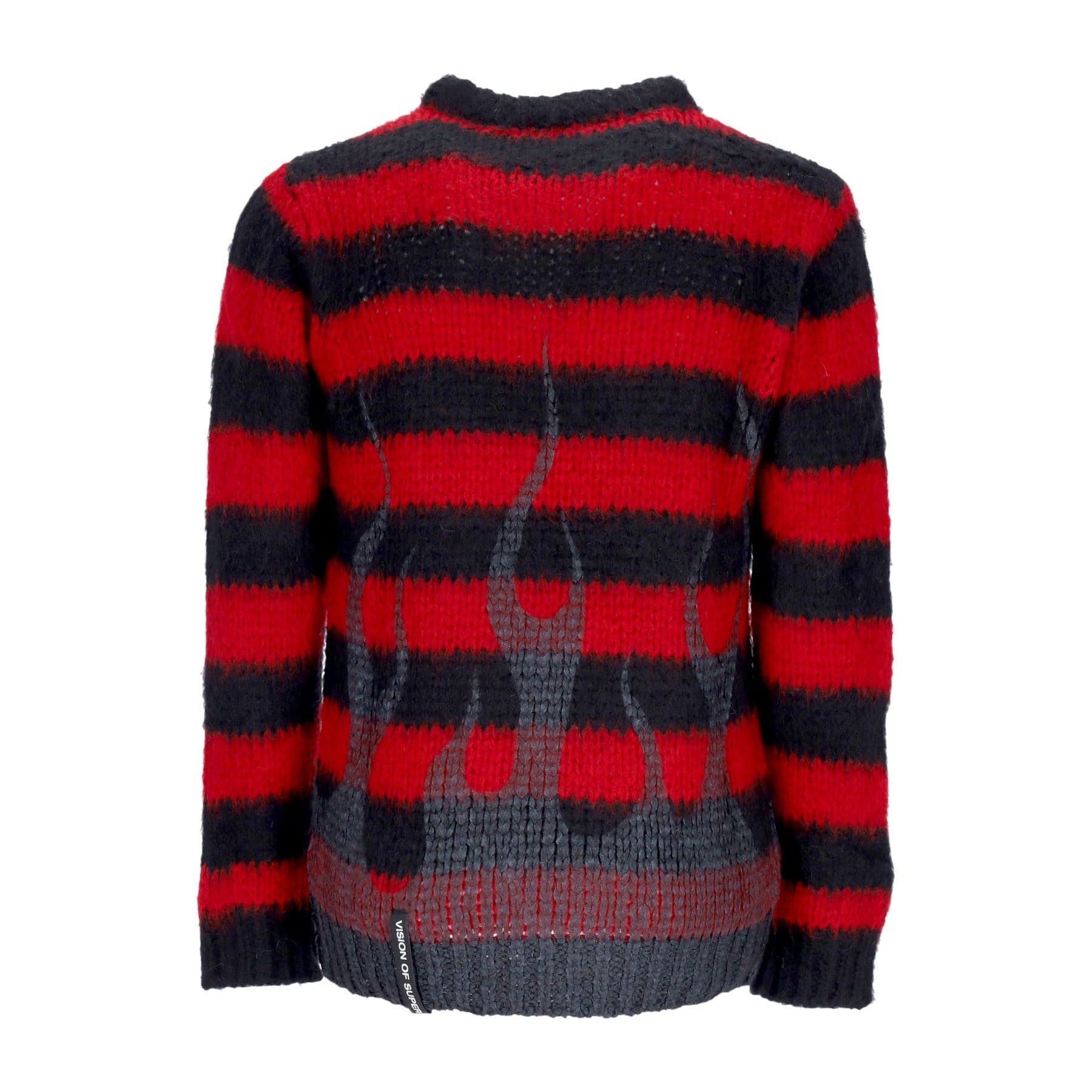 VISION OF SUPER Maglione Uomo Black Flames Jumper Red da uomo in Felpe con cappuccio Drestige - Casamassima, commercioVirtuoso.it