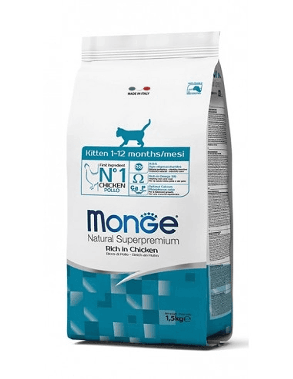 Monge Natural Superpremium secco Gatti Kitten pollo in Secco 101 Market - Poggibonsi, commercioVirtuoso.it
