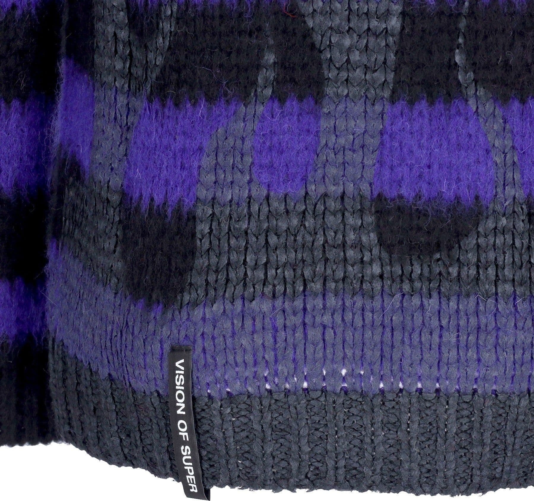 VISION OF SUPER Maglione Uomo Black Flames Jumper Purple da uomo in Cardigan Drestige - Casamassima, commercioVirtuoso.it
