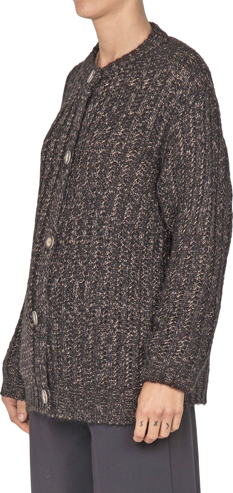 LA FEMME BLANCHE La Femme Blanche - Cardigan - 441809 - Nero da donna in Cardigan Drestige - Casamassima, commercioVirtuoso.it