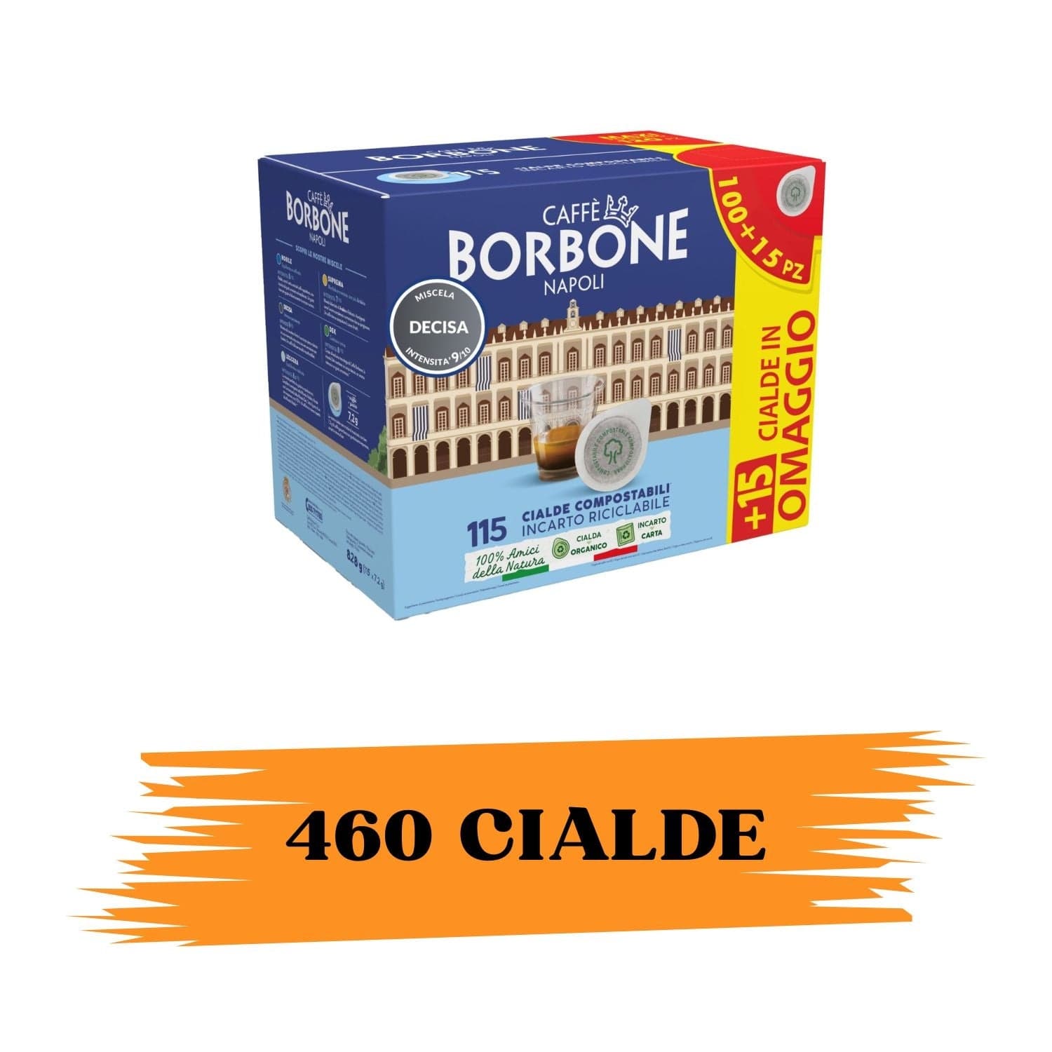 Borbone Caffe Cialde 44mm Miscela Decisa 460pz in Chicchi di caffè tostati Ecoprice.it - Avellino, commercioVirtuoso.it