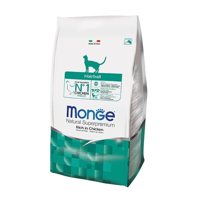 Monge Natural Superpremium Hairball secco Gatti Adulti pollo in Secco 101 Market - Poggibonsi, commercioVirtuoso.it