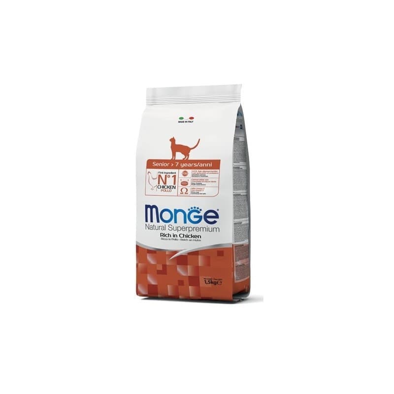 Monge Natural Superpremium secco Gatti Senior pollo in Secco 101 Market - Poggibonsi, commercioVirtuoso.it