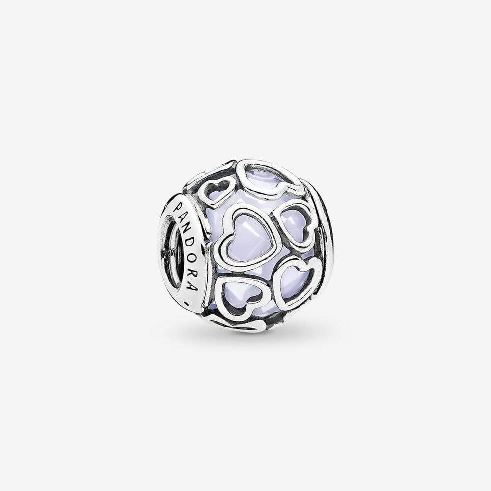 Pandora Charm Apri il tuo Cuore Bianco Opalescente