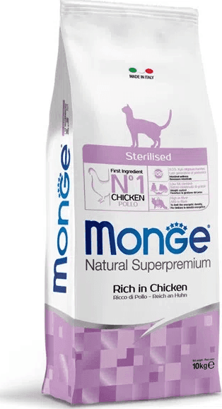 Monge Natural Superpremium Sterilised secco Gatti Adulti pollo in Secco 101 Market - Poggibonsi, commercioVirtuoso.it