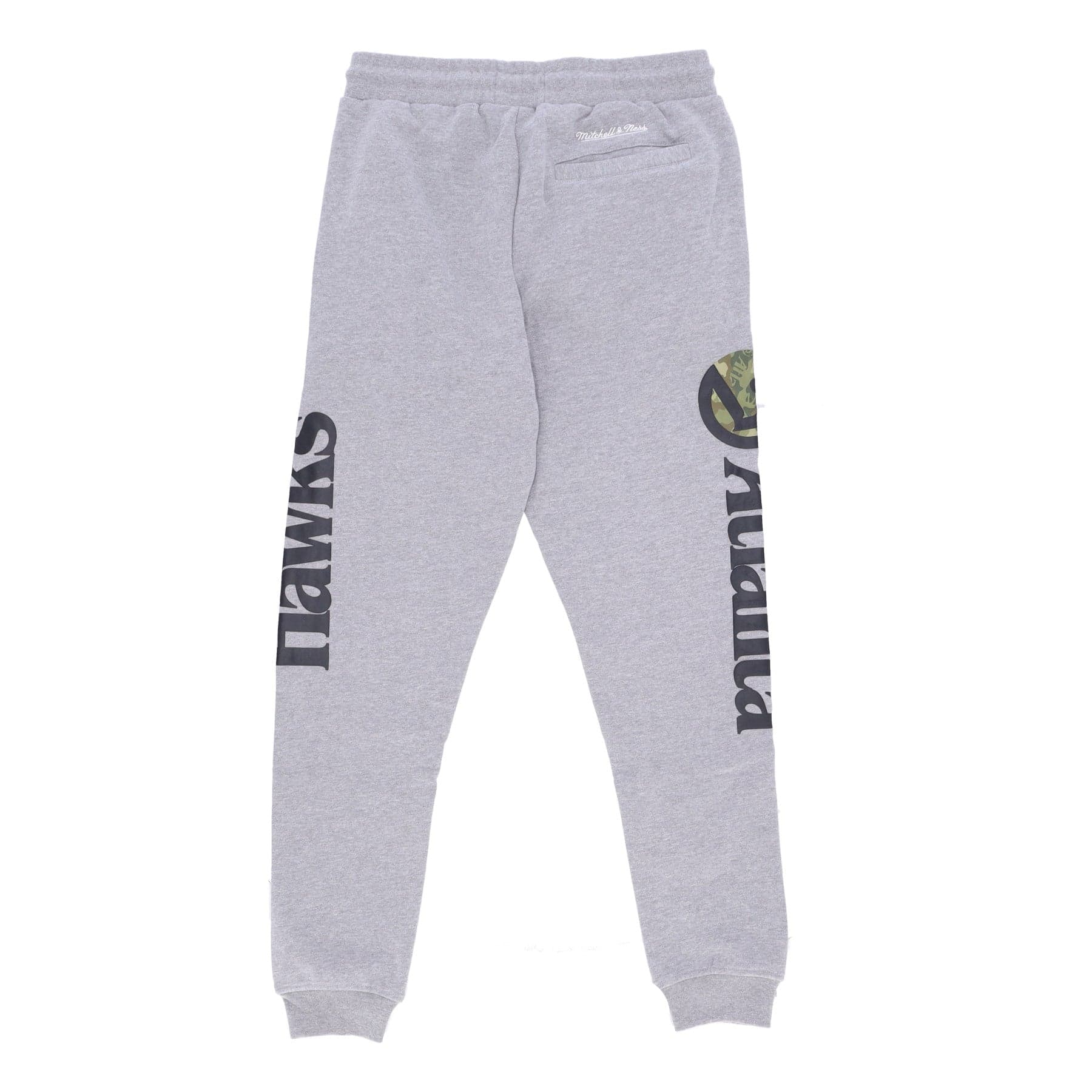 MITCHELL &amp; NESS Pantalone Tuta Felpato Uomo Nba Ghost Green Camo Sweatpants Hardwood Classics Atlhaw Grey Heather da uomo in Pantaloni sportivi Drestige - Casamassima, commercioVirtuoso.it