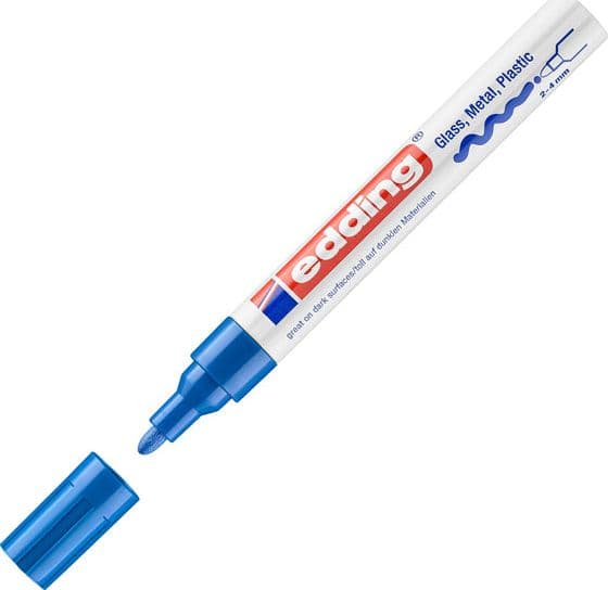 Marcatore Edding 750 Punta Media Vernice Blu