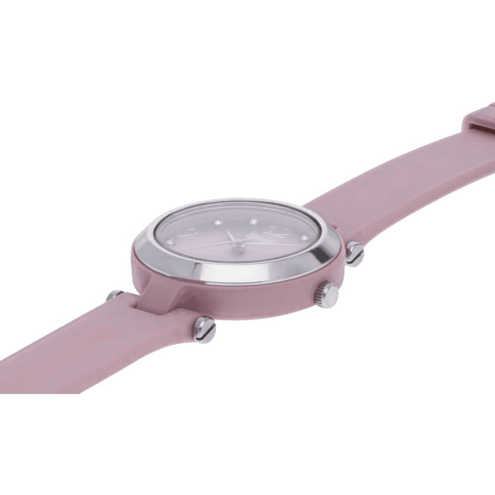 STROILI - Orologio solo tempo con cinturino in silicone rosa e cassa in acciaio in Orologi da polso Alba Gioielli - Casoria, commercioVirtuoso.it