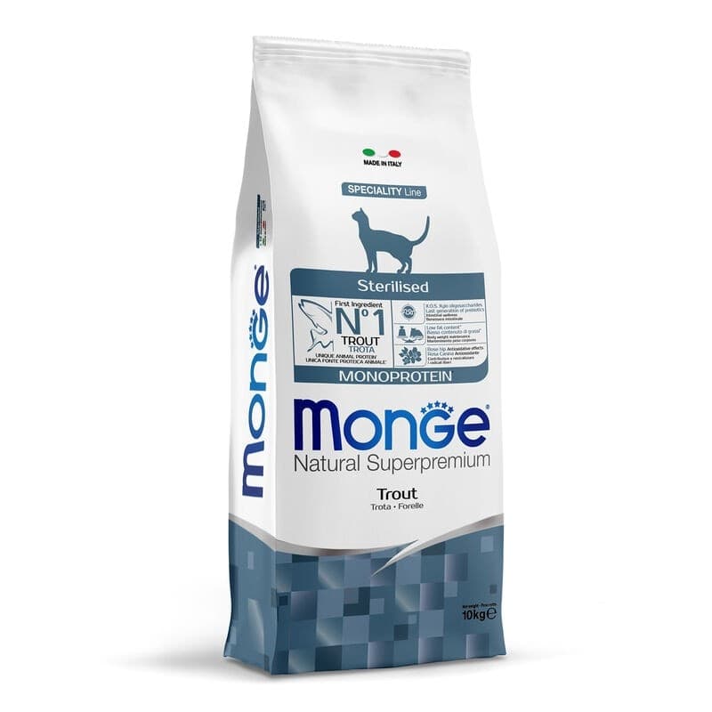 Monge Speciality Line Sterilised Monoprotein secco Gatti Adulti trota in Secco 101 Market - Poggibonsi, commercioVirtuoso.it