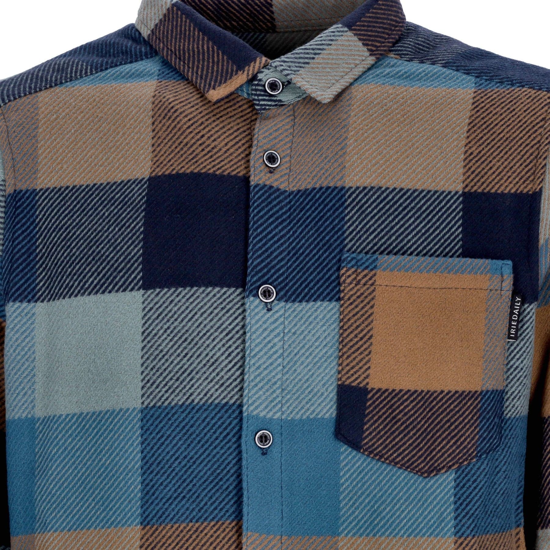 IRIEDAILY Camicia Manica Lunga Uomo Young Fella L/s Shirt Blue Beryl da uomo in Camicie casual Drestige - Casamassima, commercioVirtuoso.it