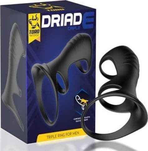 Anello fallico triplo pene TORO DRIADE TRIPLE RING FOR MEN SILICONE in Anelli fallici e vibranti Sexy Tentazioni - Siracusa, commercioVirtuoso.it