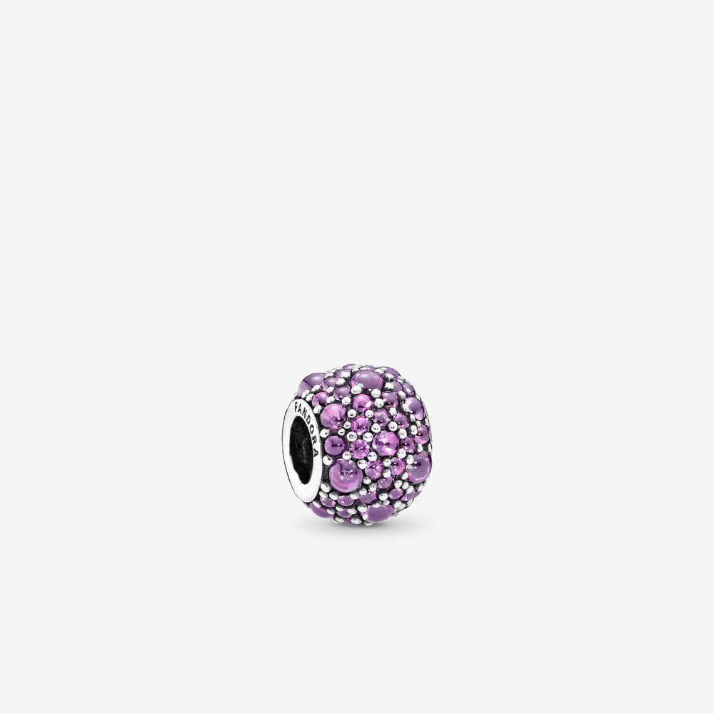Pandora Charm Gocce scintillanti viola