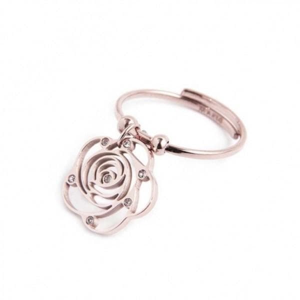 Marlù - Anello con rosa pendente
