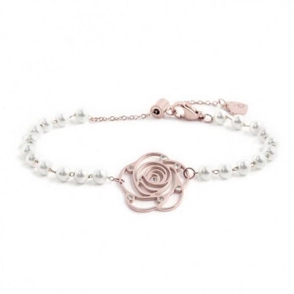 Marlù - Bracciale rosa con perline