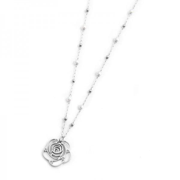 Marlù - Collana rosa pendente