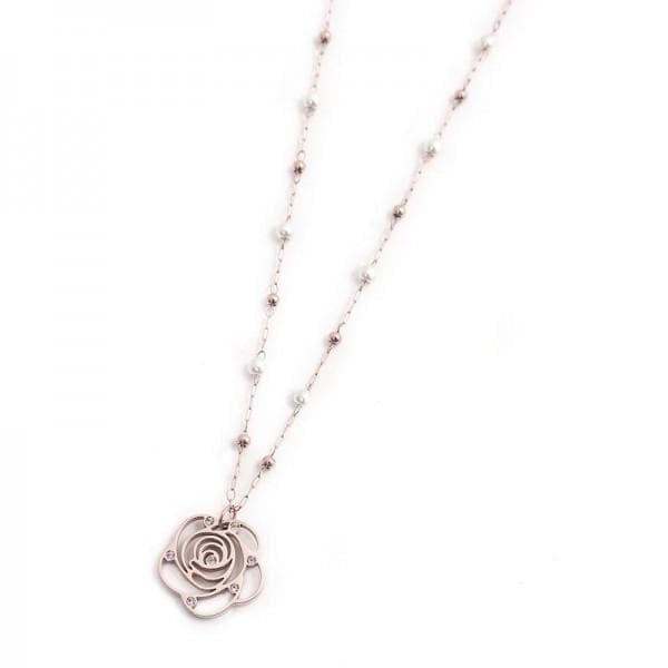 Marlù - Collana rosa pendente in Collane Alba Gioielli - Casoria, commercioVirtuoso.it