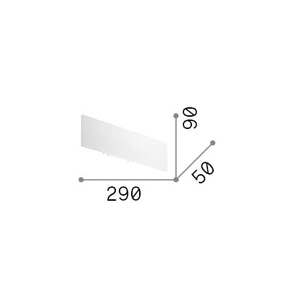 Applique Moderna Zig Zag Metallo Bianco Led 12,5W 4000K Luce Naturale in Applique LuceArt - Montecorvino Pugliano, commercioVirtuoso.it