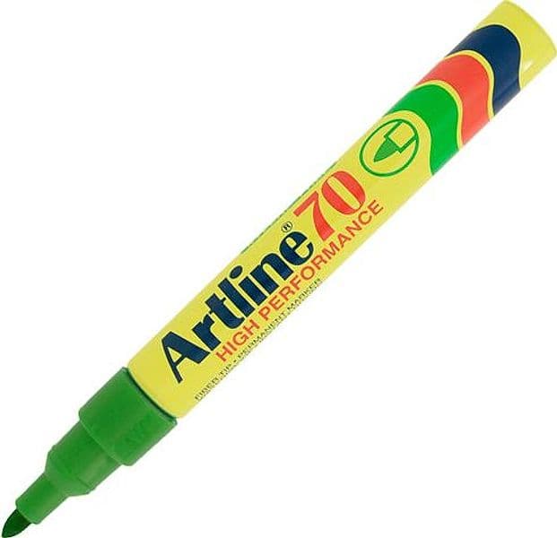 Marcatore Artline A 70 Permanente Punta Tonda Verde