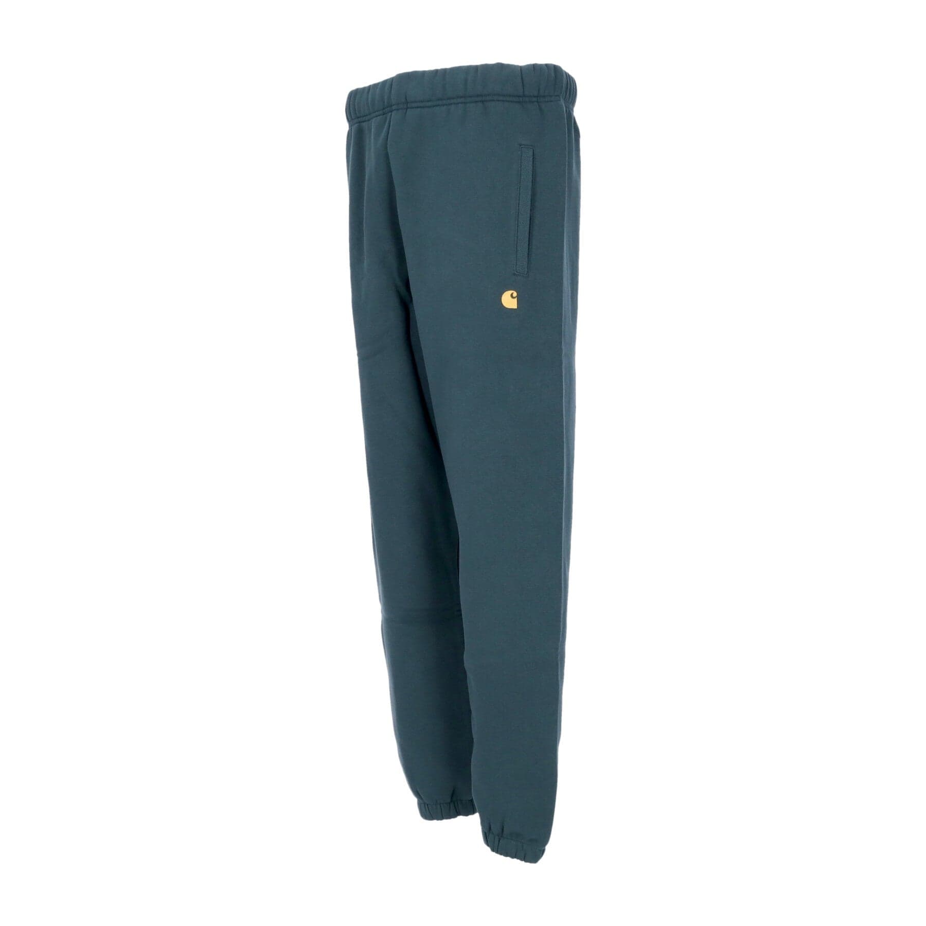 CARHARTT WIP Pantalone Tuta Felpato Uomo Chase Sweat Pant Juniper/gold da uomo in Pantaloni sportivi Drestige - Casamassima, commercioVirtuoso.it